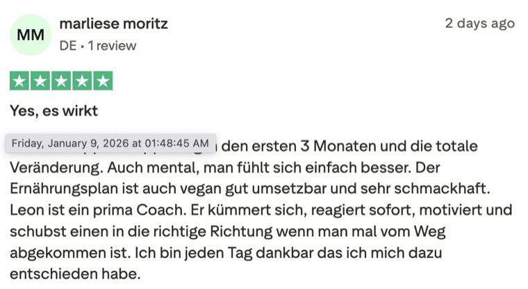 Trustpilot Bewertung