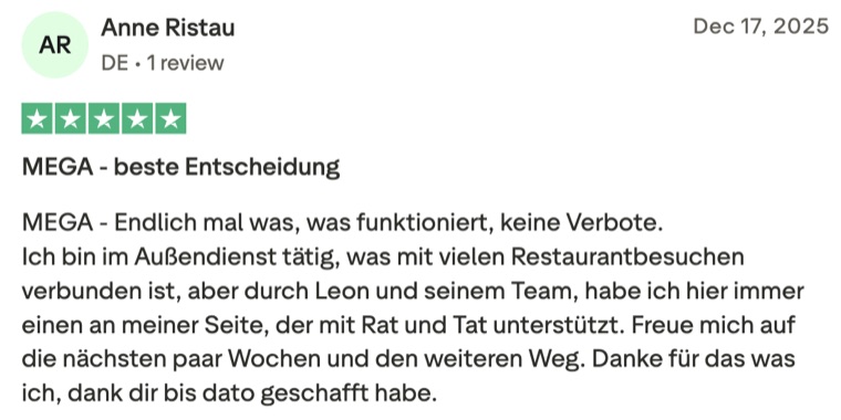 Trustpilot Bewertung