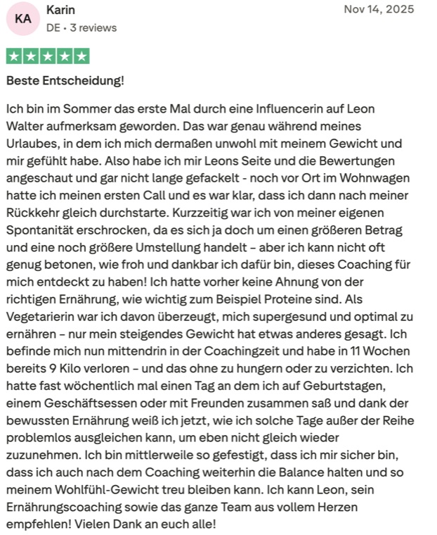 Trustpilot Bewertung