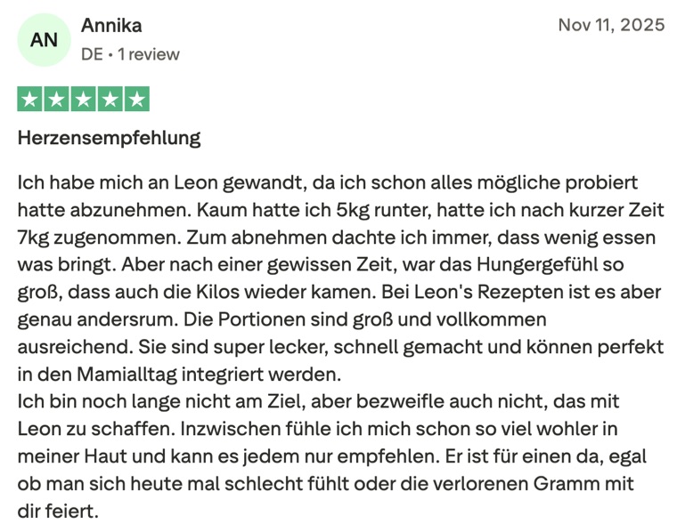 Trustpilot Bewertung